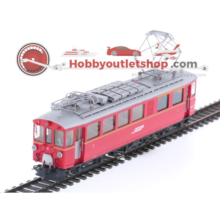 Schaal H0m Lemaco H0m-012 elektrisch treinstel ABe 4/4 No.37 van de RhB #P167