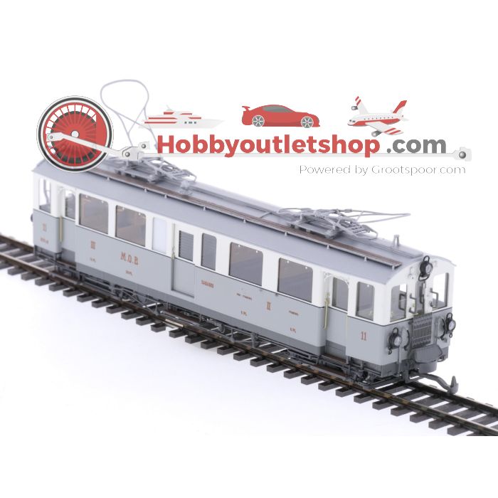 Schaal H0m Lemaco H0m-023 elektrisch motorrijtuig BCFe 4/4 11 van de MOB #P169