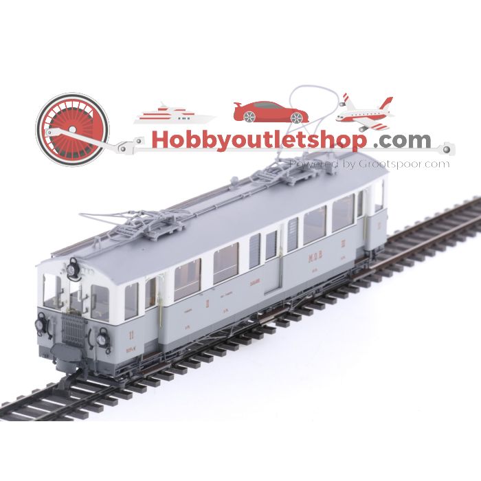 Schaal H0m Lemaco H0m-023 elektrisch motorrijtuig BCFe 4/4 11 van de MOB #P169