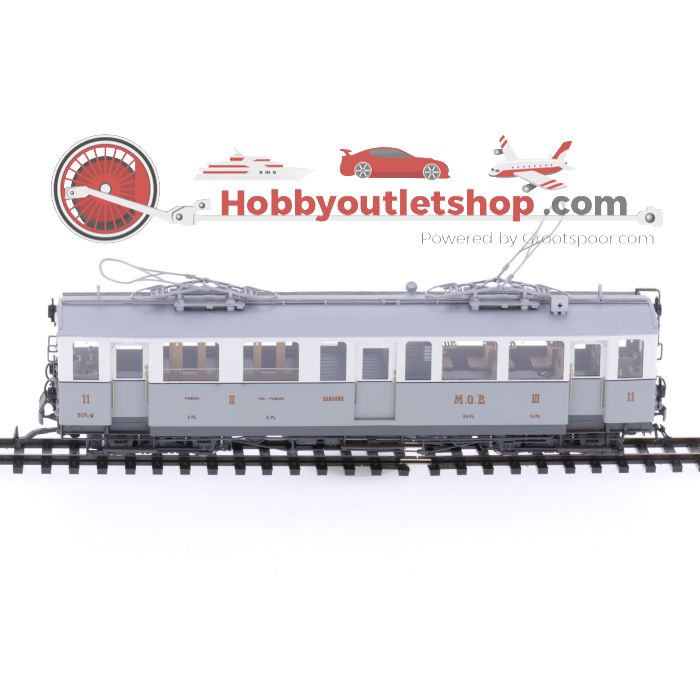 Schaal H0m Lemaco H0m-023 elektrisch motorrijtuig BCFe 4/4 11 van de MOB #P169