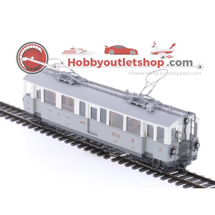 Schaal H0m Lemaco H0m-023 elektrisch motorrijtuig BCFe 4/4 11 van de MOB #P169
