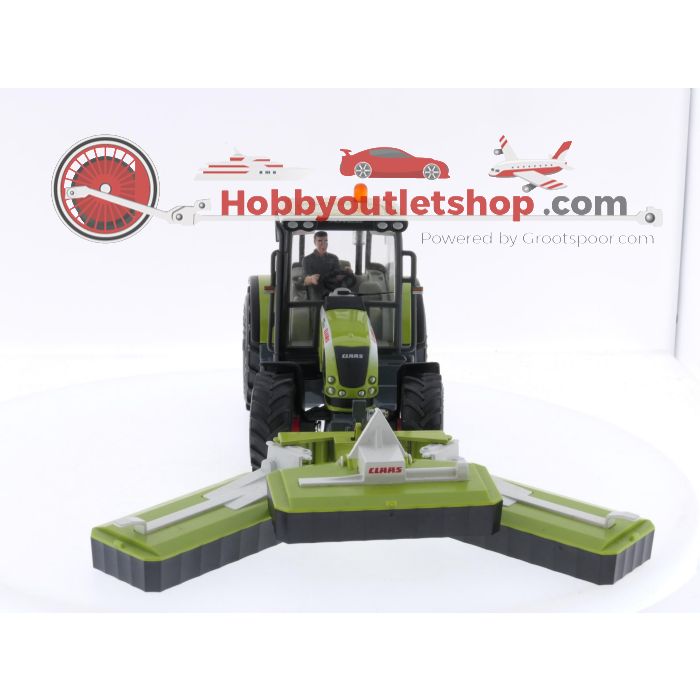 Schaal 1:32 SIKU 7605 Claas Ares 697 ATZ + 2265 - Claas grootvlak maaimachine #4001