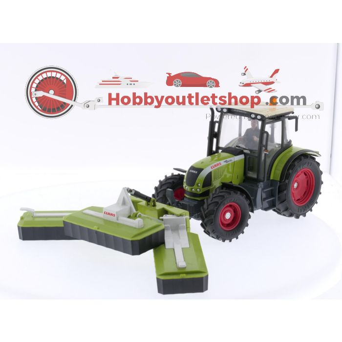 Schaal 1:32 SIKU 7605 Claas Ares 697 ATZ + 2265 - Claas grootvlak maaimachine #4001