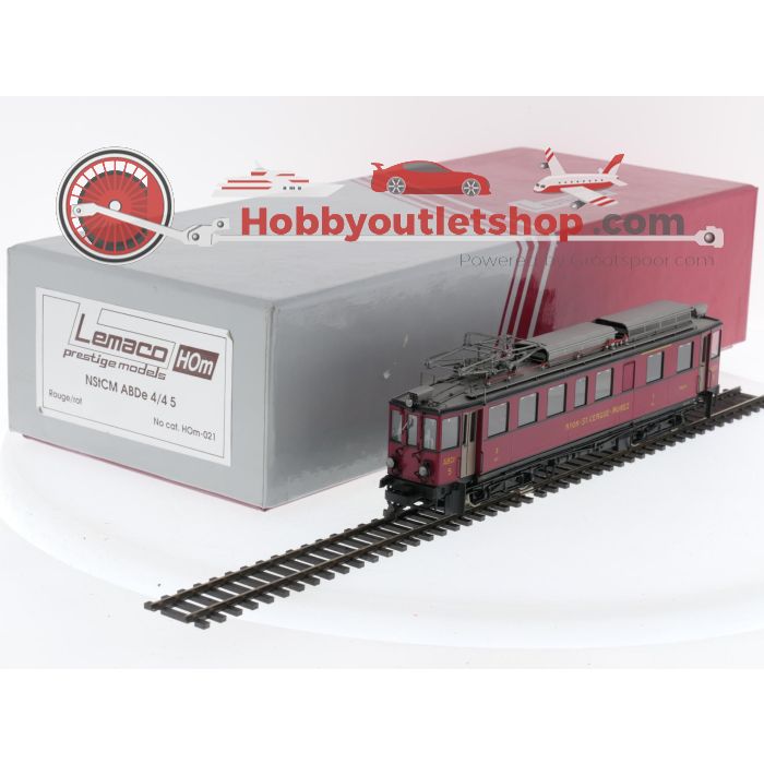 Schaal H0m Lemaco H0m-021 elektrisch motorrijtuig ABDe 4/4 5 van de NStCM #P171