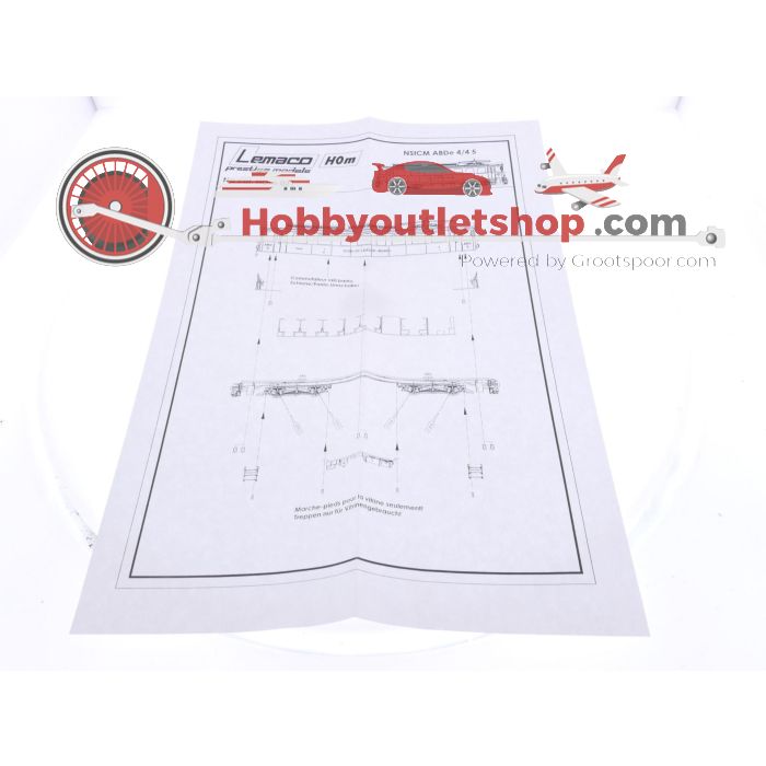Schaal H0m Lemaco H0m-021 elektrisch motorrijtuig ABDe 4/4 5 van de NStCM #P171