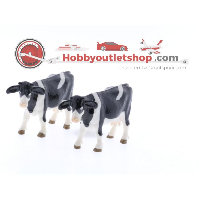 Schaal 1:32 Siku 3651 Case CS150 met balentang, Siku 2875 - Veeaanhanger met 2 koeien #4042