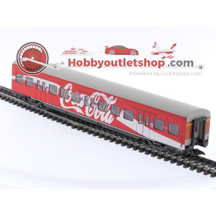 Schaal H0 Märklin 4393 3 S-Bahn rijtuigen met Coca-Cola reclame van de DB #5574 - sku: 20240423042359 - Used - Like new - Photo 4