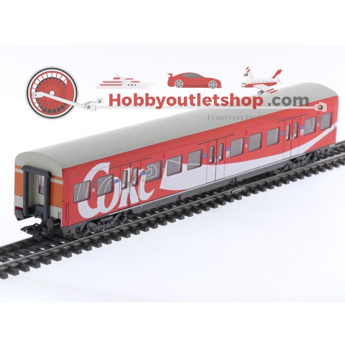 Schaal H0 Märklin 4393 3 S-Bahn rijtuigen met Coca-Cola reclame van de DB #5574 - sku: 20240423042359 - Used - Like new - Photo 12