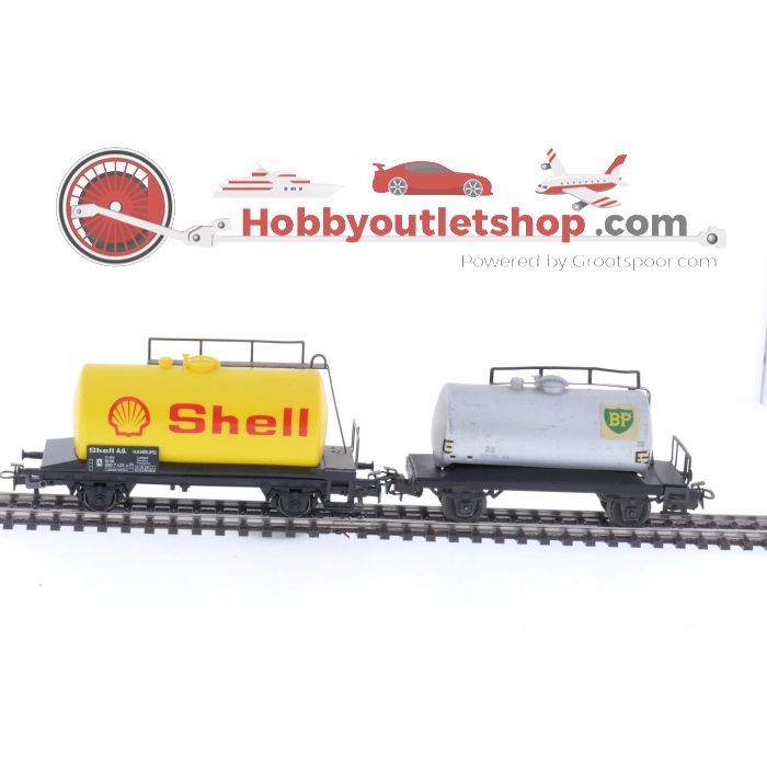 Schaal H0 Märklin 4413, 4442, 4481 en 4900 set van 4 goederenwagons van de DB #5579
