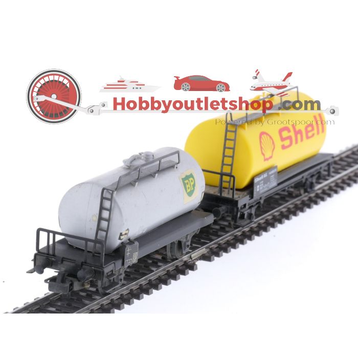 Schaal H0 Märklin 4413, 4442, 4481 en 4900 set van 4 goederenwagons van de DB #5579