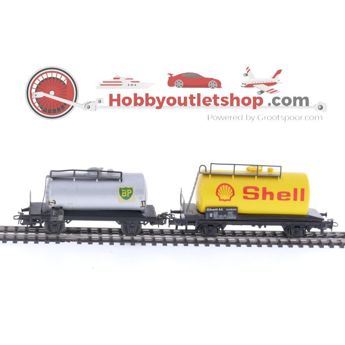 Schaal H0 Märklin 4413, 4442, 4481 en 4900 set van 4 goederenwagons van de DB #5579