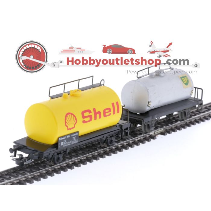 Schaal H0 Märklin 4413, 4442, 4481 en 4900 set van 4 goederenwagons van de DB #5579