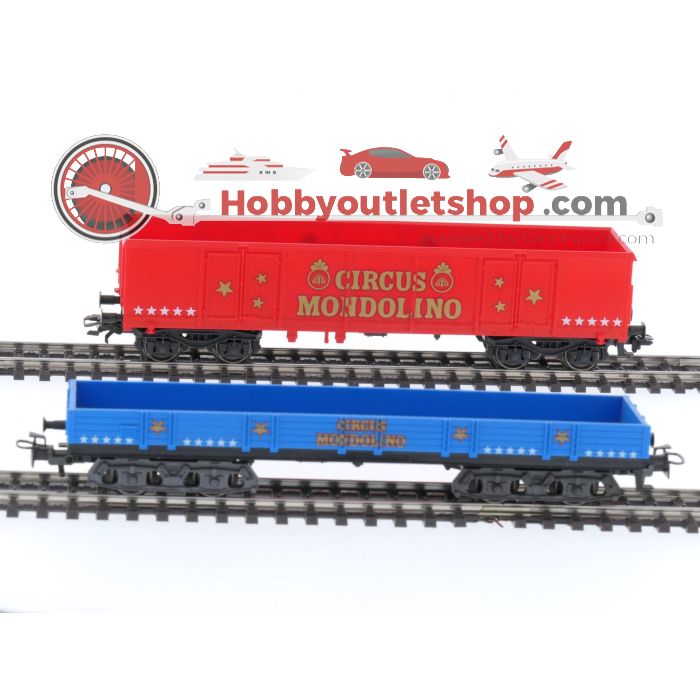 Schaal H0 Märklin 78092 wagonen set van circus Mondolino #5582