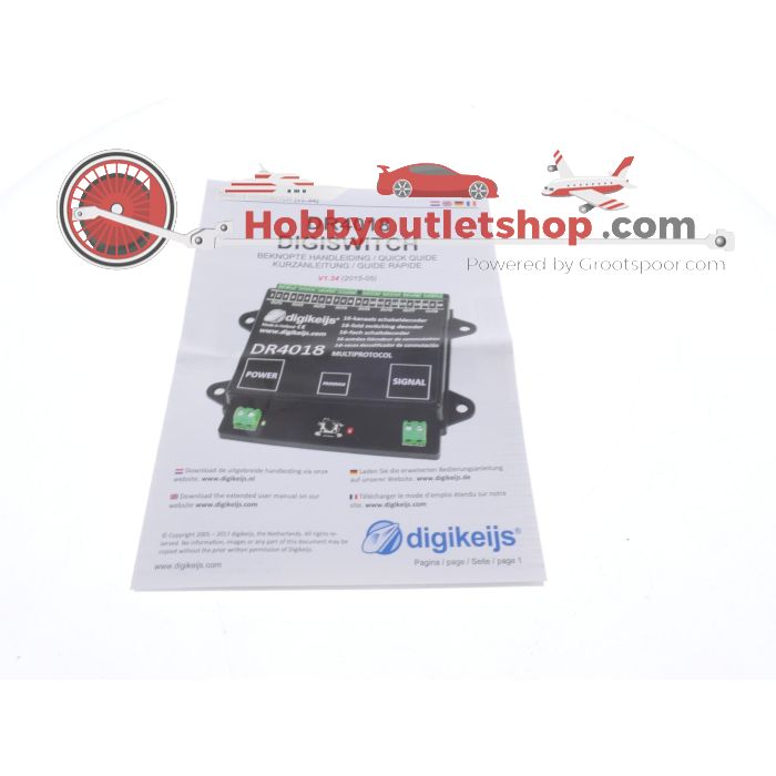 Schaal H0 Digikeijs DR4018 16-kanaals schakeldecoder #5590