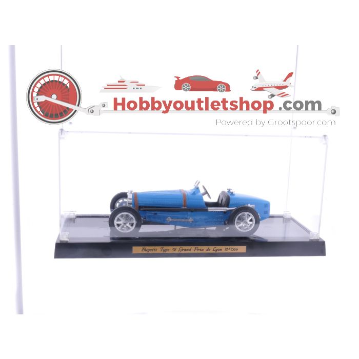 Schaal 1:18 Bugatti type 51 Grand Prix de Lyon No064 By Azure models in custom case #4086