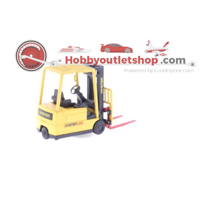 Schaal 1:30 / 1:32 JOAL - 196 Hyster J1.80XMT forklift & 192 Massey Ferguson SKAT 516 Skid Steer Loader #4105