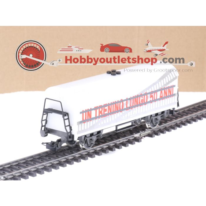 Schaal H0 Rivarossi 5672 gesloten goederenwagon '50 jaar Rivarossi' #5616