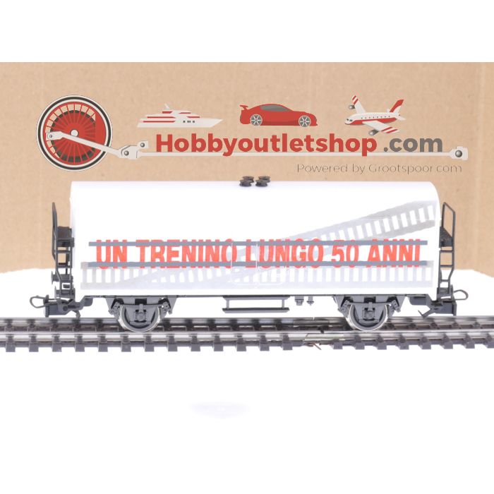 Schaal H0 Rivarossi 5672 gesloten goederenwagon '50 jaar Rivarossi' #5616
