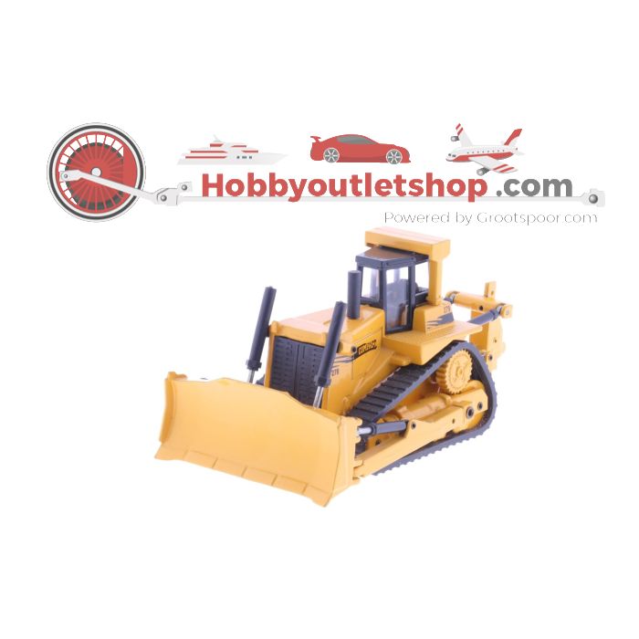 Schaal 1:50 JOAL - 163 Volvo L-70C 221 Cat stoomroller Traktor CAT-631 & 279 Compacte bulldozer met ploeg #4103