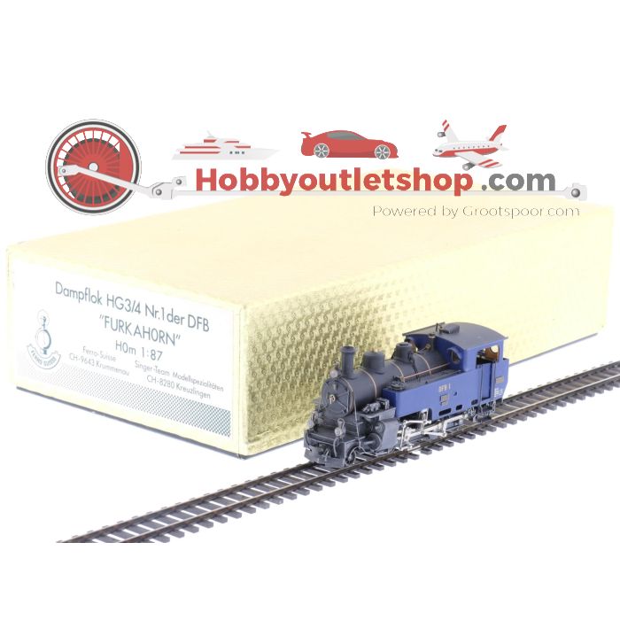 Schaal H0m Ferro Suisse tenderstoomlocomotief HG3/4 nr. 1 