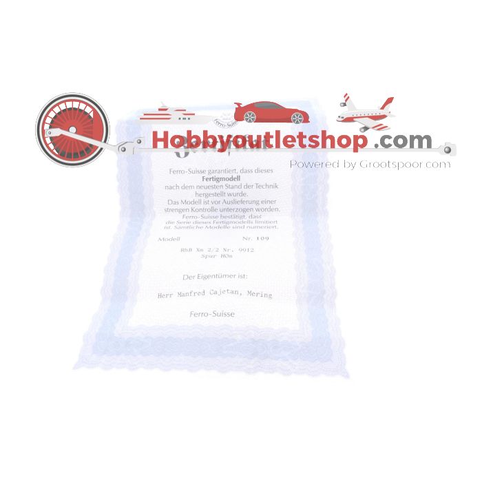 Schaal H0m Ferro Suisse 9912 Turmwagen Xm 2/2 nr. 109 OPTISCHE SCHADE / OPTICAL DAMAGE #P174