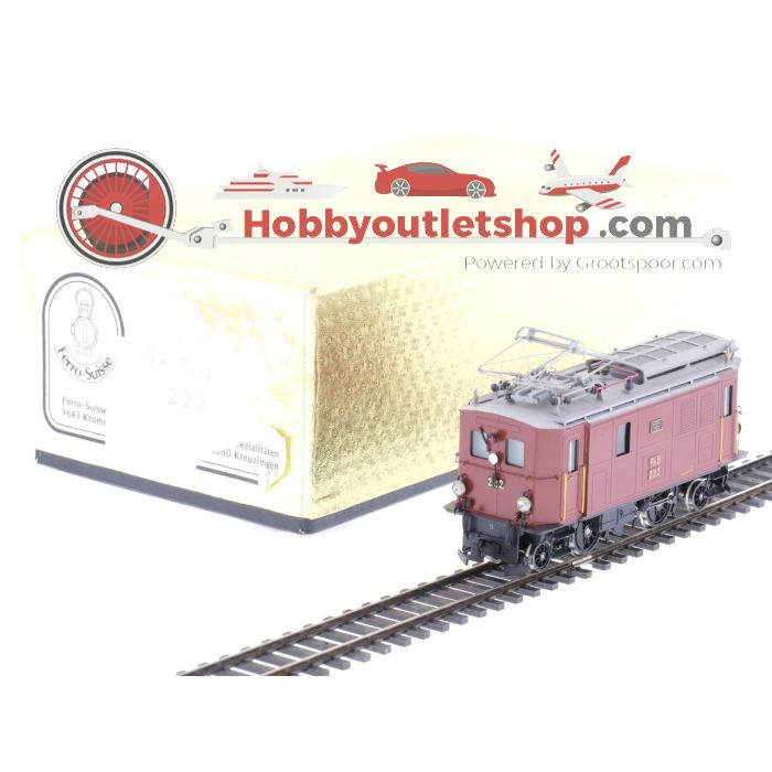 Schaal H0m Ferro Suisse elektrische locomotief Ge 2/4 nr. 222 van de RhB #P178