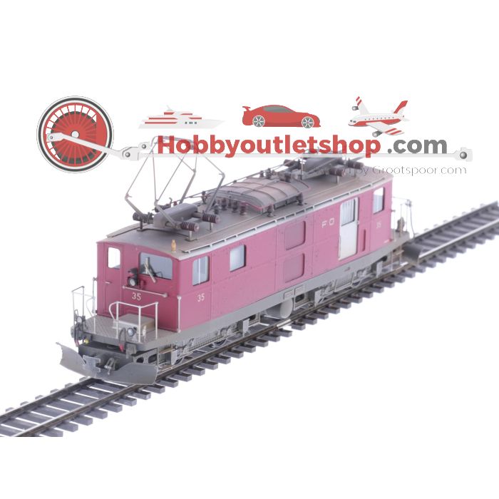 Schaal H0m Ferro Suisse elektrische locomotief HGe 4/4 Nr. 35 van de FO. OPTISCHE SCHADE / OPTICAL DAMAGE #P179