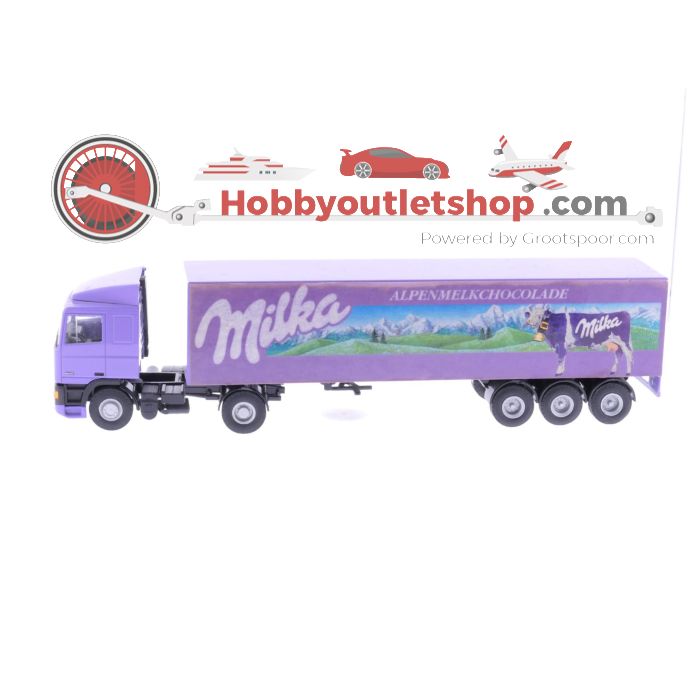 Schaal 1:50 Lion Car No86 Daf 95 vrachtauto Milka #4120