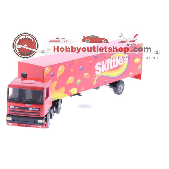 Schaal 1:50 Lion Car No86 Daf 95 vrachtauto Skittles #4118