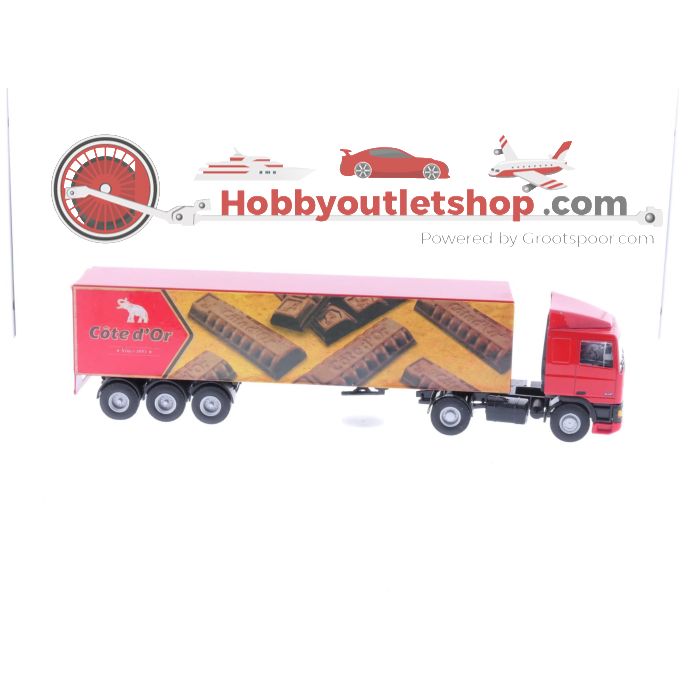 Schaal 1:50 Lion Car No86 Daf 95 vrachtauto Cote d'or #4123