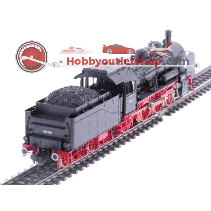Schaal H0 Fleischmann 4160 stoomlocomotief BR 38 met losse tender van de DRG #5631