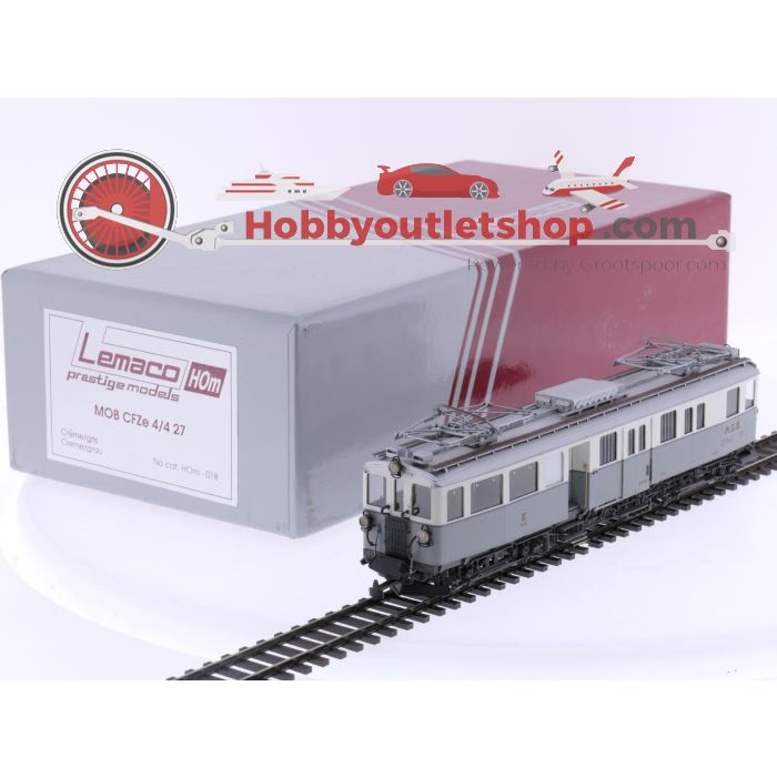 Schaal H0m Lemaco H0m-018 elektrisch motorrijtuig CFZe 4/4 27 van de MOB #P182