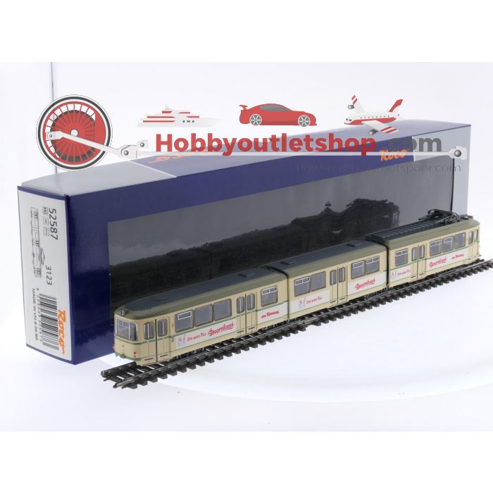 Schaal H0 Roco 52587 3-delige tram 