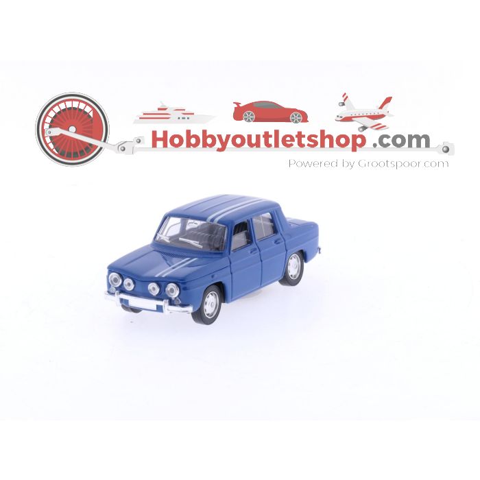 Schaal 1:43 Solido 1100  Renault 8 Gordini 1967 Blauw / Wit #4237