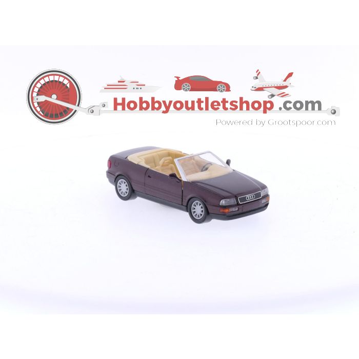 Schaal 1:43 Schabak Audi Coupe Cabriolet Burgundy Red #4255