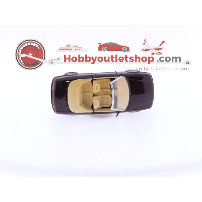 Schaal 1:43 Schabak Audi Coupe Cabriolet Burgundy Red #4255