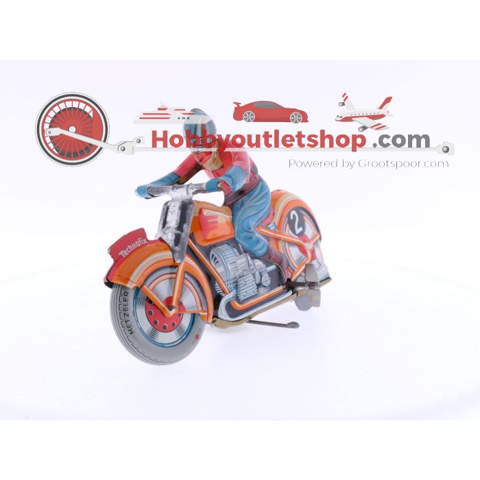 Technofix G.E.255 BLECHSPIELZEUG speelgoed motorfiets opwindbaar speelgoed jaren 70 #4266 - sku: 20240611042411 - Gebraucht - Bild 3