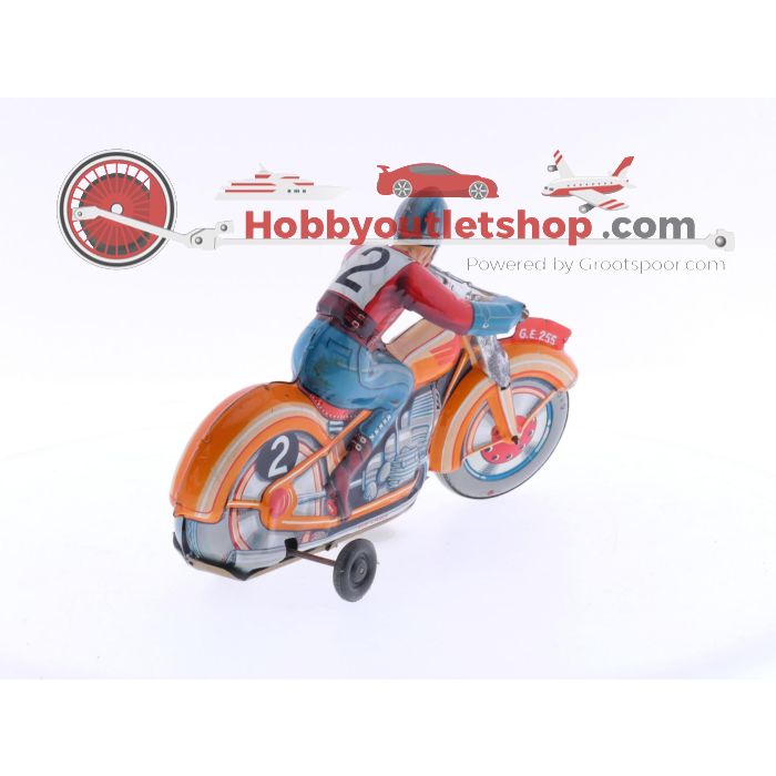 Technofix G.E.255 BLECHSPIELZEUG speelgoed motorfiets opwindbaar speelgoed jaren 70 #4266 - sku: 20240611042411 - Gebraucht - Bild 6