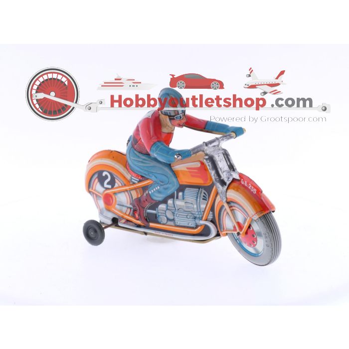 Technofix G.E.255 BLECHSPIELZEUG speelgoed motorfiets opwindbaar speelgoed jaren 70 #4266 - sku: 20240611042411 - Gebraucht - Bild 7