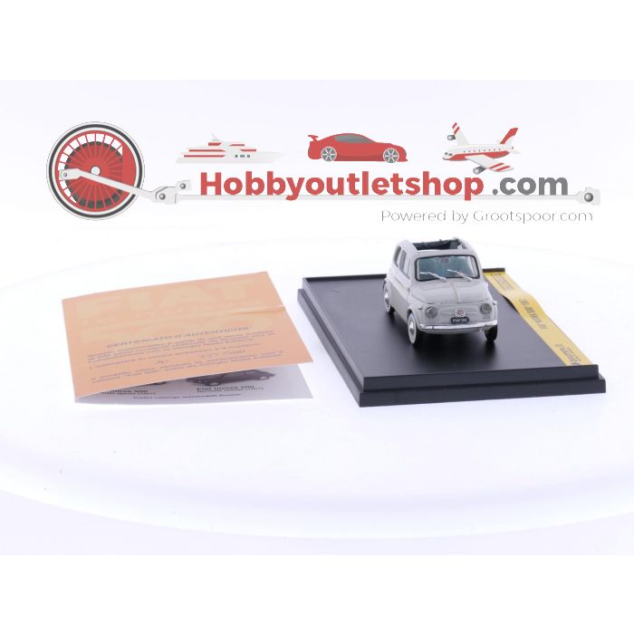 Schaal 1:43 Brumm Fiat 500 giorgio nada editore auto met boekje #4267
