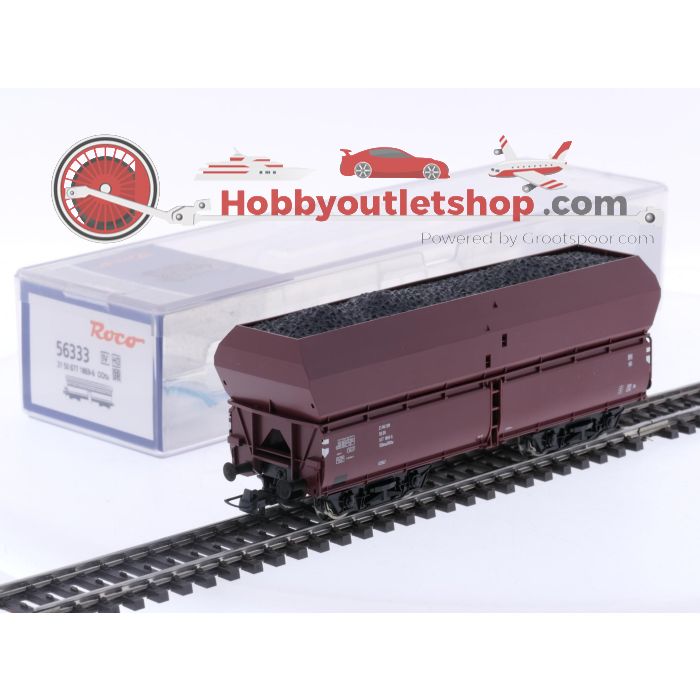 Schaal H0 Roco 56333 zelflosser type OOtu met lading van de DR #5723
