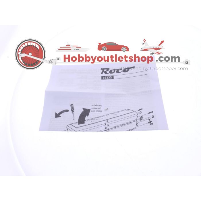 Schaal H0 Roco 56333 zelflosser type OOtu met lading van de DR #5723