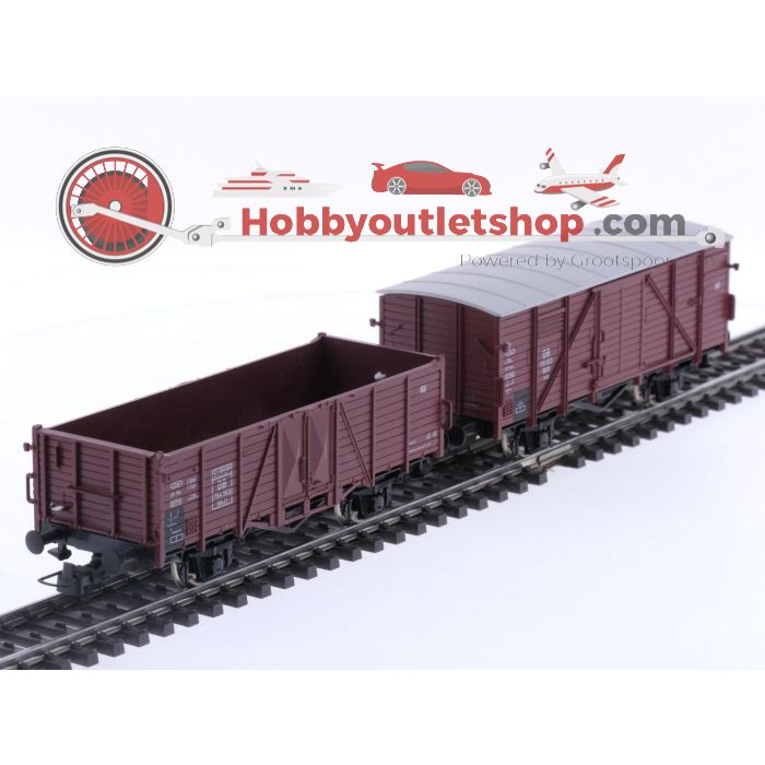 Schaal H0 Roco 44002 set van 8 goederenwagons van de DB #5733