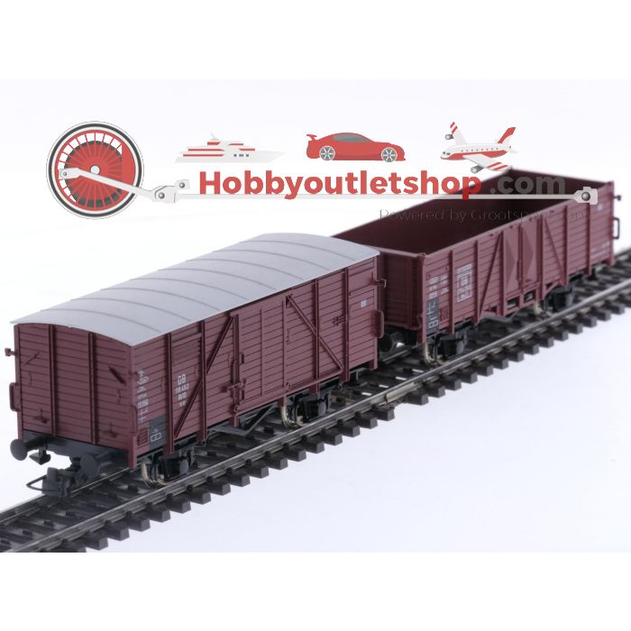 Schaal H0 Roco 44002 set van 8 goederenwagons van de DB #5733