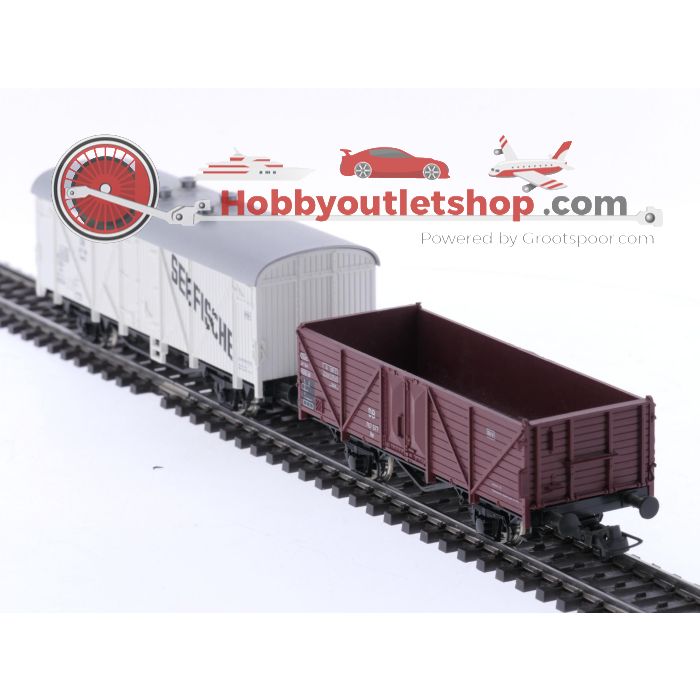Schaal H0 Roco 44002 set van 8 goederenwagons van de DB #5733
