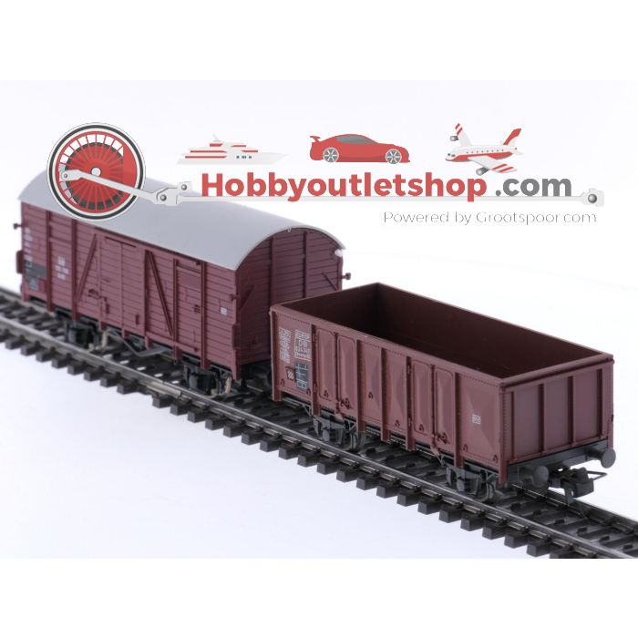 Schaal H0 Roco 44002 set van 8 goederenwagons van de DB #5733