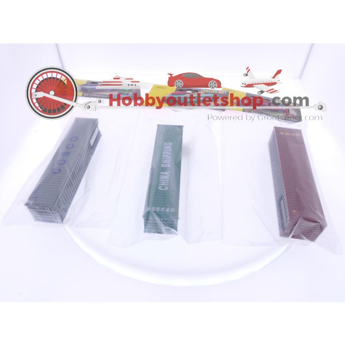 Schaal H0 Faller containers set 3 met 180844, 180845 & 180850 #5743