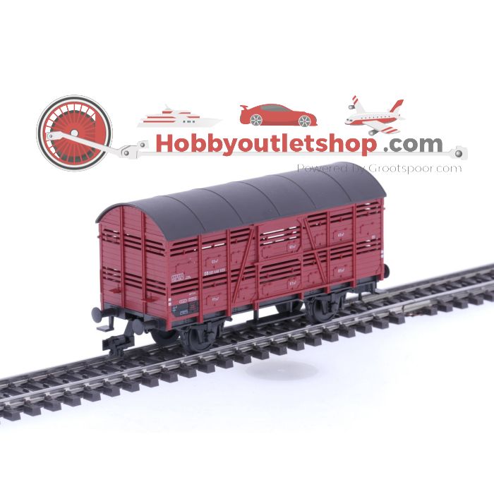 Schaal H0 Fleischmann 5020 & 5029 set van 2 goederenwagens van de DB #5778