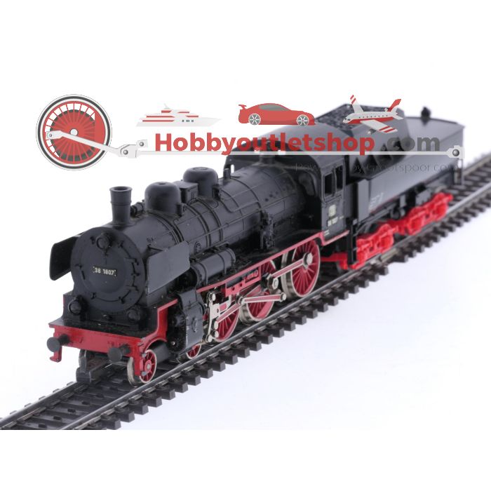 Schaal H0 Märklin 3098.2 stoomlocomotief met losse tender BR 38 van de DB #5784
