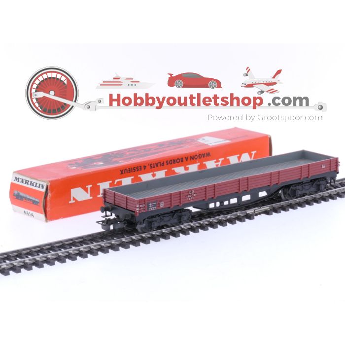 Schaal H0 Märklin 4514 platte goederenwagen van de DB #5789